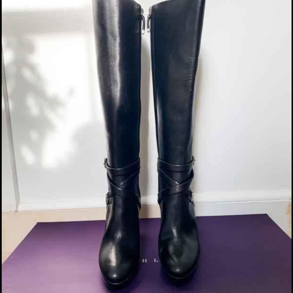 Ralph Lauren Fern boot heel, over the calf